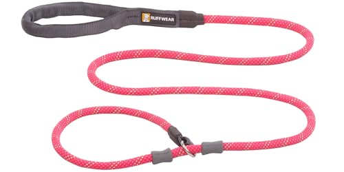 RUFFWEAR Just-a-Cinch 2-in-1-Hundeleine und Hundehalsband, 1,5 m Lange Hundeleine ohne Zug, leichte und robuste Hundeleine, Fireweed Pink von RUFFWEAR