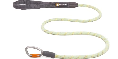 RUFFWEAR Knot-a-Leash Reflektierende Hundeleine, große, zugfreie 1,5 m Lange Hundeleine mit gepolstertem Griff, leichte und robuste Hundeleine, Anti-Tangle-Leine, L, Moosgrün von RUFFWEAR