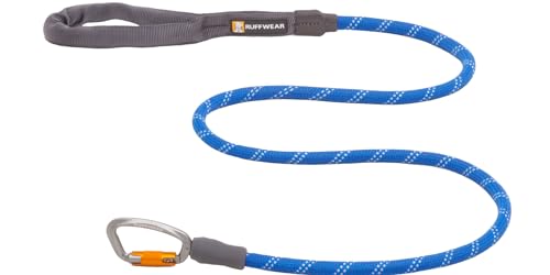 Ruffwear Knot-a-Leash Reflektierende Hundeleine, große, zugfreie 1,5 m Lange Hundeleine mit gepolstertem Griff, leichte und robuste Hundeleine, Anti-Tangle-Leine, L, Blue Pool von RUFFWEAR