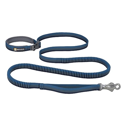 Ruffwear, Roamer Bungee-Hundeleine zum Laufen, Radfahren oder Wandern, kann mit der Hand oder ohne Hände verwendet Werden, Orion Blue, 7.3-11ft von RUFFWEAR