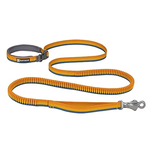 Ruffwear, Roamer Bungee-Hundeleine zum Laufen, Radfahren oder Wandern, kann mit der Hand oder ohne Hände verwendet Werden, gelber Schnee, 7.3-11ft von RUFFWEAR