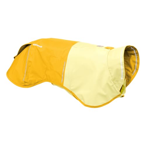 Ruffwear Sun Shower X-Small Hunde-Regenjacke, Allwetter-Hundemantel, wasserdichte Hundejacke, leichte wetterfeste Hundeweste und Hunde-Regenmantel, Größe XS, Mineralgelb von RUFFWEAR