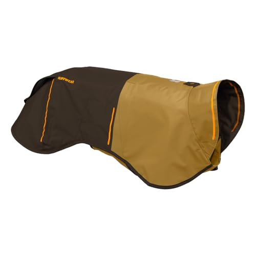 RUFFWEAR Sun Shower mittelgroße Hunde-Regenjacke, Allwetter-Hundemantel, wasserdichte Hundejacke, leichte wetterfeste Hundeweste und Hunde-Regenmantel, Größe M, Erdbraun von RUFFWEAR