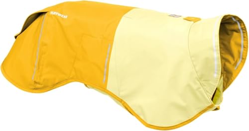 RUFFWEAR Sun Shower X-Large Hunde-Regenjacke, Allwetter-Hundemantel, wasserdichte Hundejacke, leichte wetterfeste Hundeweste und Hunde-Regenmantel, Größe XL, ‎Mineralgelb von RUFFWEAR