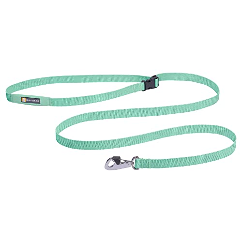 Ruffwear Flagline Hundeleine, schnelle, leichte, Starke Leine, 2-in-1 Hand- oder Taillenleine zum Laufen, Ufbewahrungstasche und sicher abschließbarer Crux-Clip, Sage Green (One Size, All Breeds) von RUFFWEAR