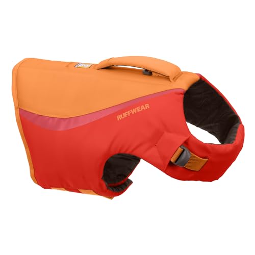 Ruffwear Float Coat Hundejacke, Auftrieb und Auftrieb, Hundeweste für sicheres Schwimmen, Bootfahren, Wassersport, Red Sumac, Medium von RUFFWEAR