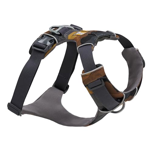 Ruffwear Front Range Hundegeschirr, reflektierendes Y-Geschirr, verstellbares, bequem gepolstertes Alltagsgeschirr für Spaziergänge und Hunderennen, 2 Leinenbefestigungen, Moonlight Mountains XS von RUFFWEAR