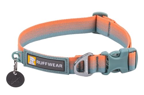 Ruffwear Front Range-Halsband, Hundehalsband mit V-Ring, längenverstellbares Haustier-Hundehalsband, bequemer weicher Stoff, Haustierhalsband mit Hundeleinen-Befestigungsring, Spring Fade 20"-26" von RUFFWEAR