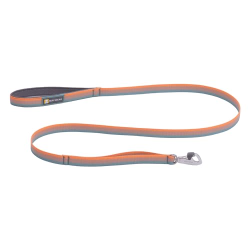 RUFFWEAR Front-Leine, leicht, 1,5 m, Starke Leine mit gepolstertem Griff und sicherem drehbarem Crux-Clip, kompaktes, flaches Tubelok-Gurtband, Spring Fade von RUFFWEAR