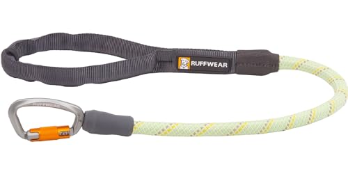 RUFFWEAR Knot-a-Long Kurze Hundeleine, kein Ziehen, 0,7 m Lange Hundeleine mit gepolstertem Griff, leichte und robuste Hundeleine, Anti-Tangle- und Anti-Pull-Hundetrainingsleine, Moosgrün von RUFFWEAR