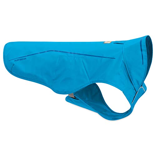 Ruffwear Wasserdichte Regenjacke für Hunde, Miniatur-Hunderassen, Größe: XXS, Blau (Blue Dusk), Sun Shower, 05302-407S2 von RUFFWEAR