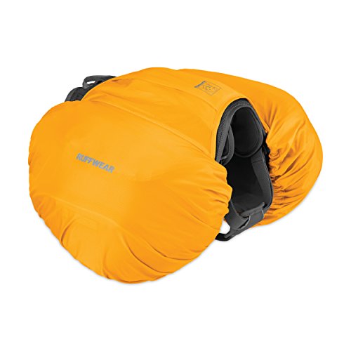 Ruffwear Wasserfeste Hülle für Hunde-Rucksack, Passend für ausgewählte Ruffwear Hunde-Rucksäcke, Größe: XS, Gelb (Sunrise Yellow), Hi & Dry Saddlebag Cover, 5040-715S2S1 von RUFFWEAR