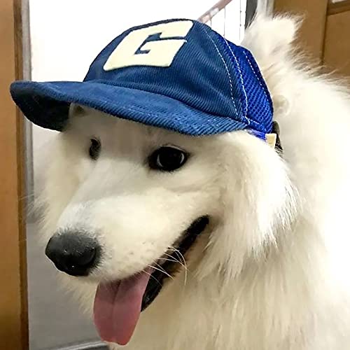 Haustier Hund Sonnenhut Reise Sonnenhut Frühling und Herbst aus der Sonne Netz atmungsaktiv Haustier Baseballkappe Zubehör Mode Haustier Hut Hundesonnenhut Sonnenschutz für Haustiere Baseballkappe von RUIXIA