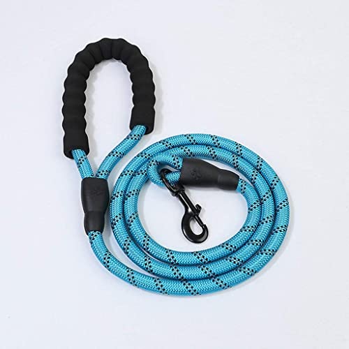 Hundeleine, 1,5 m, Starkes Nylon-Hundeleine, Halsband, Hundeseil mit bequemem, gepolstertem Griff, stark reflektierende Fäden for mittelgroße und große Hunde/2957 von RUNCFB