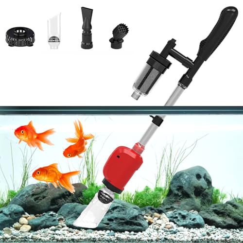 RUYICZB Aquarium Kiesreiniger Set, Mulmsauger Aquarium Elektrisch 4 In1 Aquarium Reinigungsset Für Aquarien Algen Kies Schmutz Reinigung Wasserwechsel Aquarium Kit von RUYICZB