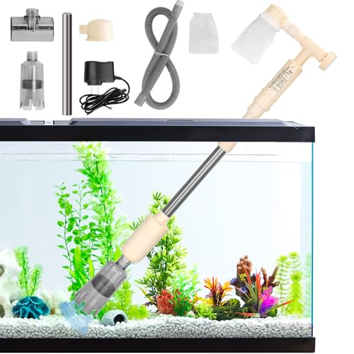 RUYICZB Elektrisch Mulmsauger Aquarium, Kies Reiniger Siphon Staubsauger, Automatische Aquarium Sauger, Fischbecken Wasserwechsel Pumpe Für Aquarium Reinigung, Filtern von RUYICZB