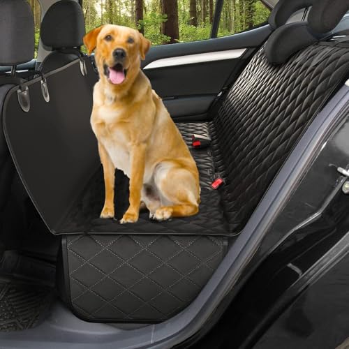 RUYICZB Housse de siège de Voiture Pour Chien Pour siège arrière, Extension de siège arrière Pour chiens, housse de siège de Voiture imperméable Pour Chien,Schwarz von RUYICZB