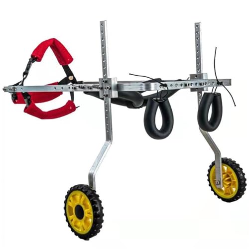 RUYICZB Hunderollstuhl Rollstuhl Dog Wheelchair Für Hunde Katze Hase, Hinterbein/Hintere Füße, Verstellbarer Rollwagen Gehhilfe Hundegehilfe Hunderollwagen, Haustier Von 1.5-34Kg,L von RUYICZB