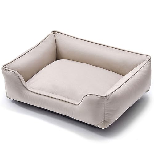 RUYICZB Orthopädische Hundebetten, Haustierbett mit Abnehmbarer und Rutschfester Unterseite, maschinenwaschbares Hundebettsofa mit seitlichem Nackenrollenkissen,Beige,75x58x22cm RUYICZB Orthopädische Hundebetten, Haustierbett mit Abnehmbarer und Rutschfester Unterseite, maschinenwaschbares Hundebettsofa mit seitlichem Nackenrollenkissen,Beige,75x58x22cm von RUYICZB