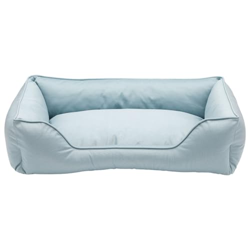 RUYICZB Orthopädische Hundebetten, Haustierbett mit Abnehmbarer und Rutschfester Unterseite, maschinenwaschbares Hundebettsofa mit seitlichem Nackenrollenkissen,Light Blue,48x38x16cm von RUYICZB