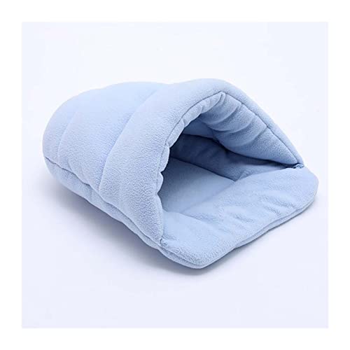 RVIFY Haustierbett Hundematte Meerschweinchenkissen Tierbedarf Welpenbett Polarfleecestreu Katzenschlafunterlage Hundebett(Light Blue,L 58x68 cm) von RVIFY