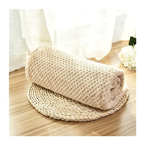 RVIFY Haustierbett Katzenschlafmatten Welpenüberwurf Warme Dünne Betten Kissen Weiche Bezüge Haustierdecken Für Hunde Katzen Matratzen Hundebett(Beige,S 60x40cm) von RVIFY