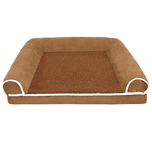 RVIFY Haustierbett Zwinger Katzennest Winterwarmes Schwammkissen Schlafsofa Vier Jahreszeiten Universal-Hundebett Hundebett(GWF008,M 50x40x9cm) von RVIFY