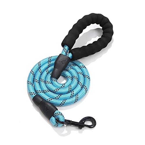 Schleppleine für Hunde 60in Walk Trainning Harness Leashes Reflektierendes Hundehalsband Nylonseil Heimtierbedarf Hundeleine zum Trainieren(Blue Leash,150by 0.8cm) von RVIFY