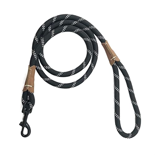 Schleppleine für Hunde Hundetrainingsleine, Seil, leicht, klein, mittelgroß, Hunde-Tracking-Leinen, 2 m, 5 m, 10 m Hundeleine zum Trainieren(Black,1.5M (5ft)) von RVIFY