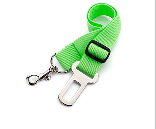 Schleppleine für Hunde Verstellbarer Haustier-Hundekatzen-Auto-Sicherheitsgurt Nylon Small Medium Large Dogs Traction Rope Travel Hundeleine zum Trainieren(Green) von RVIFY