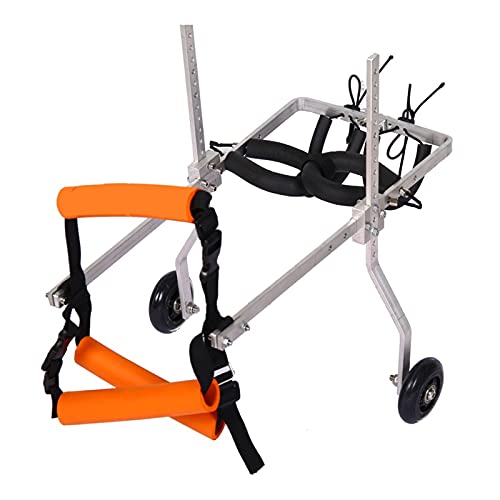 2 Räder Einstellbarer Hunderollstuhl, 8 Größen tierische Übungsräder, für Haustier/Hunde-Hinterbeine Rehabilitation, leichtes Gewicht, Leichter Montieren (Size : XL for 20-30kg) von RXBD