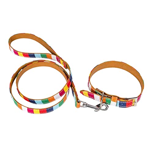 1 Set Schnauzer-Halsband, Leine, Katzenhalstuch, verstellbarer Gürtel, Schnellverschluss, Hundeleine, Haustierhalsband, Katzenhalsband, Hunde-Spaziergurt, verstellbare Leinen, Gürtel, Welpen, Kätzchen von RYMMKOP