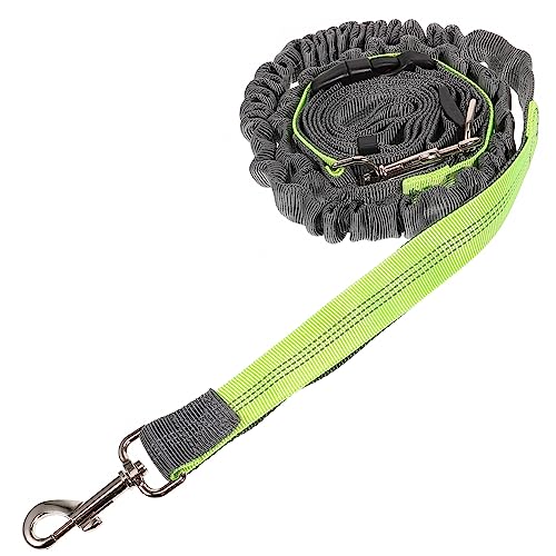 Hundeleine Reflektierende Nähleine No-Pull Bungee-Leine Handfreie Haustierleine Haustier-Joggingleine Reflektierende Bungee-Leine Hundetrainingsleine Hundeseil Laufendes Polyester-Hüftseil von RYMMKOP