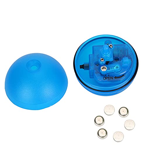 RYTTGOP Automatische Katze necken Ball, 2,6 in Katzenspielzeug Pet Pet Supply 360 -Grad -Selbstdrehballspielzeug für Innenkatze Hundespiele (Batteriemodell blau) von RYTTGOP