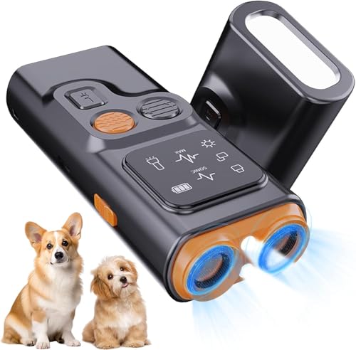 RZXBB 2024 Neues Antibell Ultraschall Gerät für Hunde,Anti Bell Gerät Hunde mit HD Display und LED Taschenlampe,3 Modi Hunde Bellen Stoppen,Antibell für Hunde von RZXBB