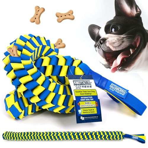 Knotty Ball Xtreme – Hundespielzeug, um sie stundenlang beschäftigt zu halten, Langeweile Buster, Hundespielzeug für intelligente Hunde, Schnüffelball für Hunde, Spielzeug für Hunde, um sie zu von Race&Herd