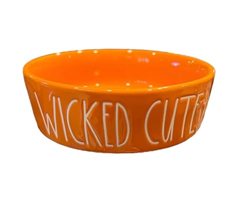 Rae Dunn Halloween Wicked Cute Pet Napf, klein, Keramik, Orange von Rae Dunn by Magenta