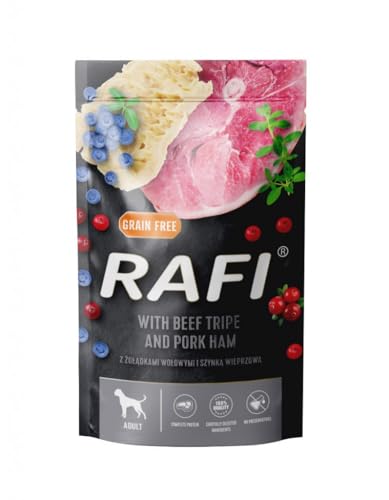 Riffi Hundefutter Rindermägen mit Schinken im Beutel 500g von Rafi