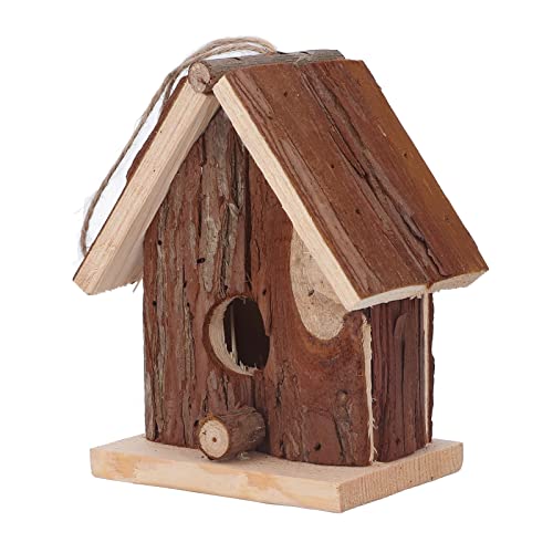 Vogel Nistkasten, Holz Vogelhaus Langlebig Ornament Tanne Retro Stil Hängen für Outdoor Dekoration von Raguso