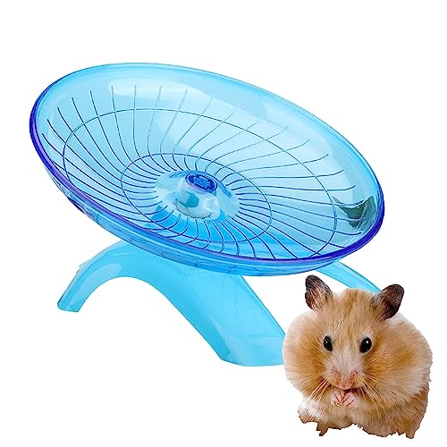 Rad Für Hamster, Hamsterrad, Laufrad Hamster, Leise Hamster Spielzeug, Trainingsrad Für Kleine Tiere, Superleise Laufrad Für Hamster, Fliegende Untertasse Rennmaus-Rad, 7-Zoll-Laufrad Aus Acryl von Rainao