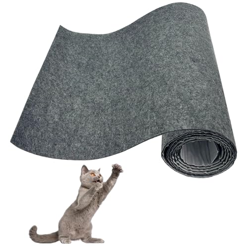 Rainmae 200cmx40cm Selbstklebend Trimmbarer Kratzteppich Katze Wand,Kratzmatte Katze,Kratzbretter Katze Wand,Kratzbrett Katzen,Katzen Kratzwand,Katzenkratzbrette von Rainmae