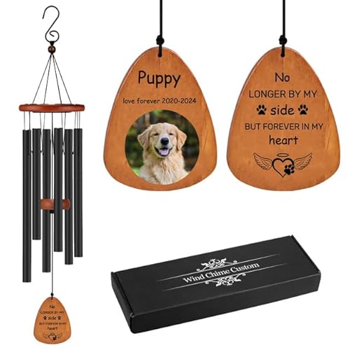 Rainsar Personalisierbares Haustier-Gedenk-Windspiel für den Verlust von Hunden und Katzen, individuelle Farbfoto-Windspiele für den Außenbereich, Garten, Trauergeschenk, 64,8 cm/81,3 cm/94 cm Rainsar Personalisierbares Haustier-Gedenk-Windspiel für den Verlust von Hunden und Katzen, individuelle Farbfoto-Windspiele für den Außenbereich, Garten, Trauergeschenk, 64,8 cm/81,3 cm/94 cm von Rainsar
