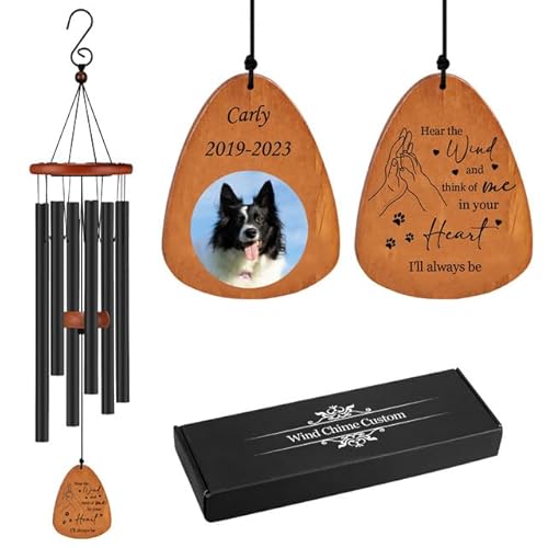 Rainsar Personalisierbares Haustier-Gedenk-Windspiel für den Verlust von Hunden und Katzen, individuelle Farbfoto-Windspiele für den Außenbereich, Garten, Trauergeschenk, 64,8 cm/81,3 cm/94 cm Rainsar Personalisierbares Haustier-Gedenk-Windspiel für den Verlust von Hunden und Katzen, individuelle Farbfoto-Windspiele für den Außenbereich, Garten, Trauergeschenk, 64,8 cm/81,3 cm/94 cm von Rainsar