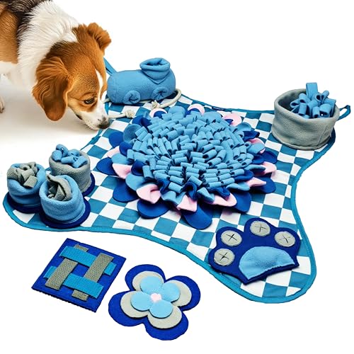 Rasingwell Schnüffelmatte für Hunde und Katzen, mit Bäckerei-Thema, Schnüffelmatte, 80,8 x 42,9 cm, für große Rassen, interaktives Hunde-Puzzle-Spielzeug und Anreicherungsspielzeug für Hunde, von Raisingwell