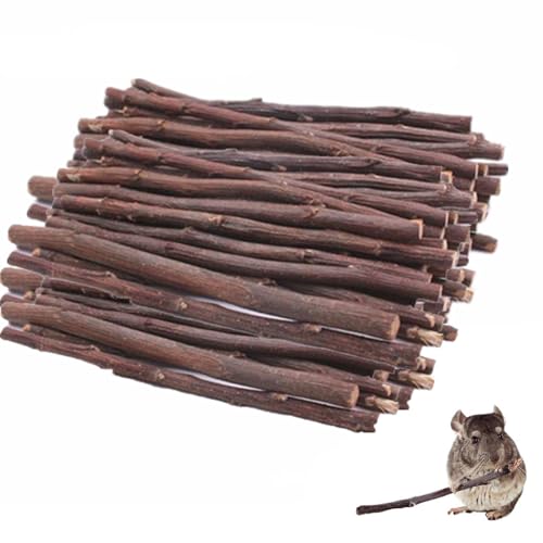 Hamster Kauspielzeug,Kaninchen-Kauspielzeug,Apfel Kaustangen,Apfel Holz Kaustock,Apfelstäbchen,Kaninchen Apfelstäbchen,Natürliche Apfelstäbchen Hamster Kauspielzeug,Apfel Sticks für Haustiere,100g von Rakiuty