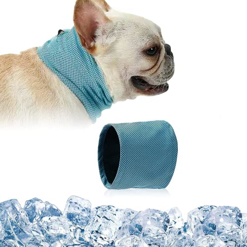 Kühlhalsband für Hunde, Hundehalsband Kühlend, Kühlende Halstuch Hund, Hunde Bandana Kühlend, Kühlendes Hundehalsband, Kopftücher Kühlend Hund, Sommer Pet Instant Cooling Schal (L) von Rakiuty