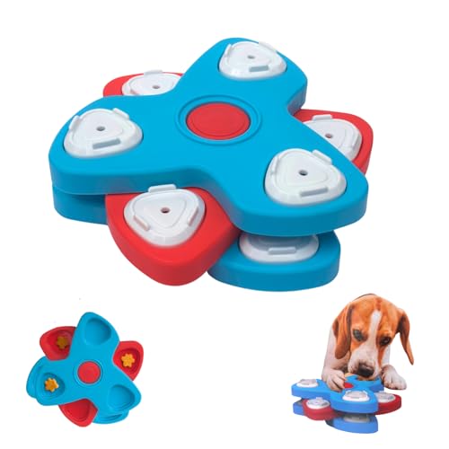 Rangebow Pets Interaktiver Hunde-Slow-Feeder, 3-lagiges Puzzle-Spielzeug, Gehirnstimulation und IQ-Verbesserung für alle kleinen, mittleren und großen Hunderassen, Unterhaltungs-Leckerli-Spielzeug von Rangebow