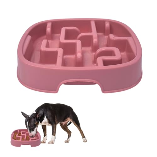 Rangebow Pets Slow Feeder Hundenapf, Anti-Erstickungs-Puzzlenapf für Trocken-, Nass- und Rohfutter, Labyrinth-Design zur Verlangsamung des Fressens von Rangebow