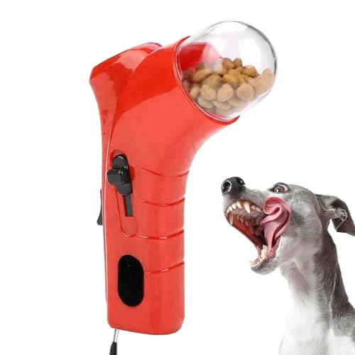 Cat Treat Guns Shooter, Snack Slinger Leckerli-Werfer, Handheld Pet Feeding Toys, Tragbare Hundefutter Launcher Spielzeug, Interaktive Haustier Leckerli Dispenser Trainingsspielzeug von Ranley