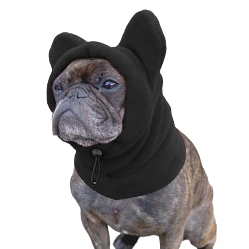 Hunde-Schneemütze, Warme Wintermütze Für Hunde, Verdickte, Gemütliche Polarfleece-Hundehaube, Waschbarer Kapuzenpullover Mit Ohren, Wintermützen Für Kleine Hunde, Hunde Ohrenschutz von Ranley